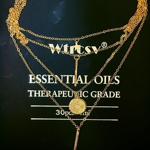 Geometric Multi-layer Necklace